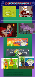 Commission sheet by kinkykeroro