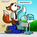 Buster teaching the number 4 to Lichu by krezz